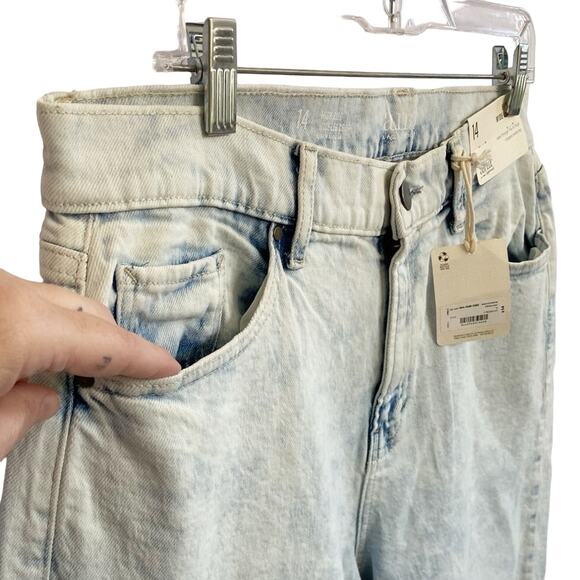 A.N.A High Rise Wide Leg Crop Lightwash Jeans 14 - Picture 6 of 13